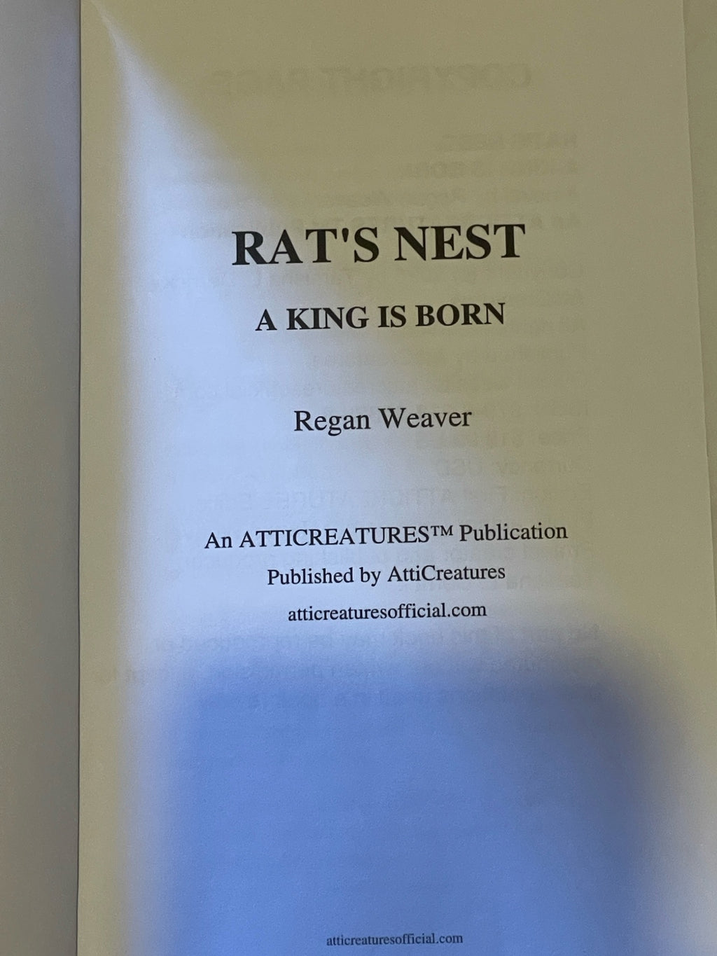 Rat’s Nest: A King Is Born — Paperback Novel